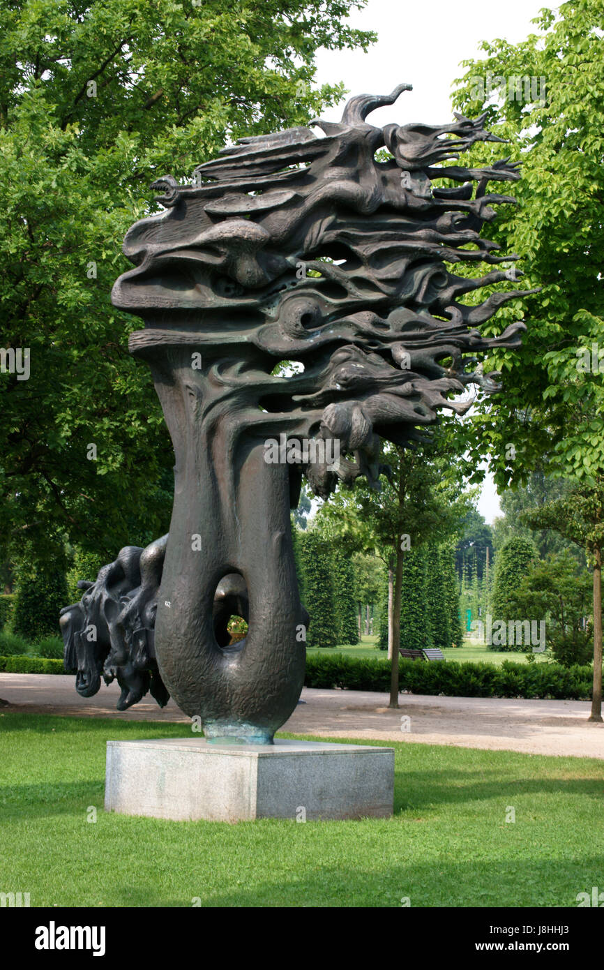 La città di Potsdam, piacere giardino, fiamma che, rivoluzione, gdr, arte, pubblico, area yrs, Foto Stock