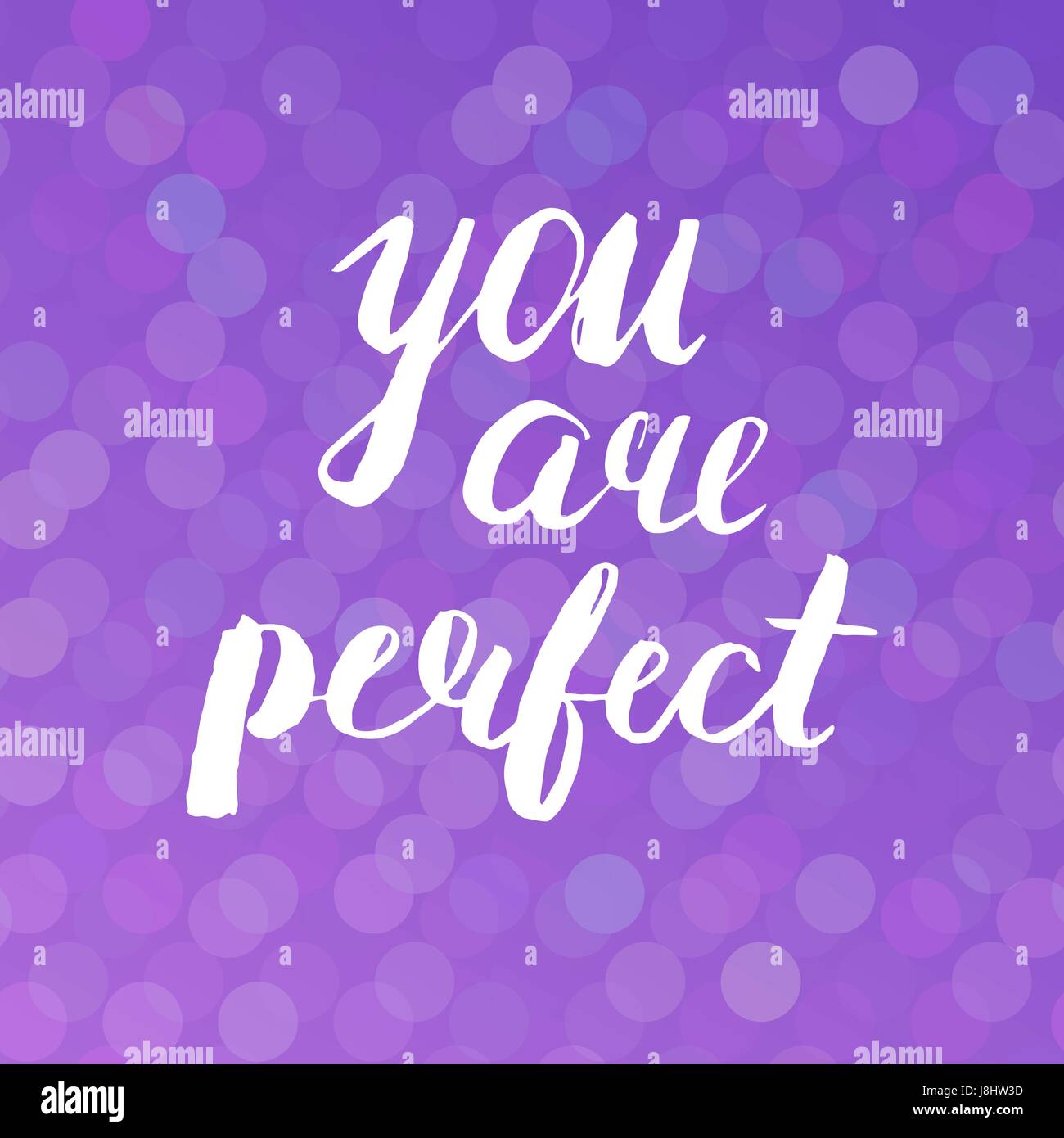 Vector disegnati a mano e motivazionale di ispirazione preventivo - Si sono perfetti su sfondo lilla. Spazzola moderno stile lettering. Poster calligrafico Illustrazione Vettoriale