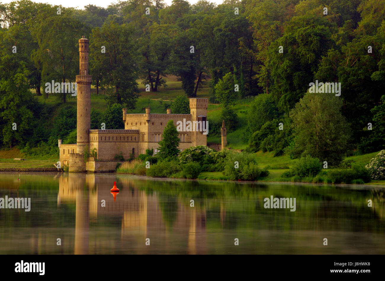 Chateau, castello storico, storia, parco, la Prussia, che il principe, imperatore, re, Foto Stock