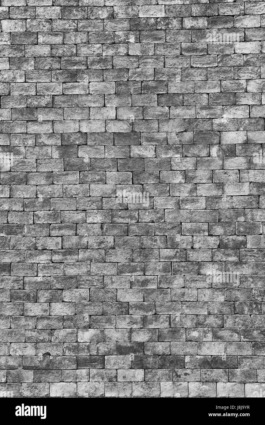 Vintage muro di mattoni in architettura di decorazione per il design dello sfondo. Foto Stock