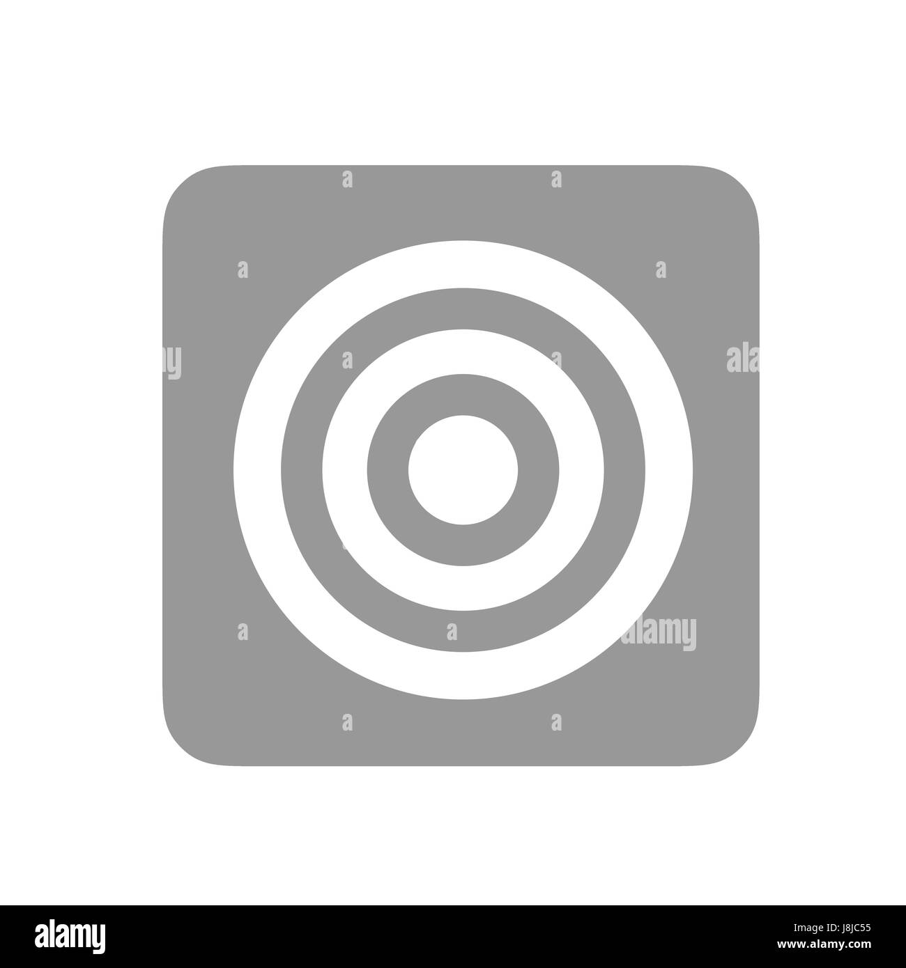 Centro, obiettivo, l'obiettivo centrale, dot, luogo di incontro, il pittogramma, simbolo pittogramma, Foto Stock