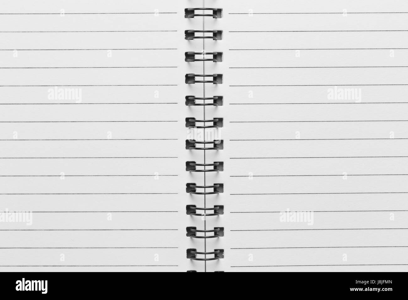 Superficie della carta Notebook e la linea per il design di istruzione dello sfondo. Foto Stock