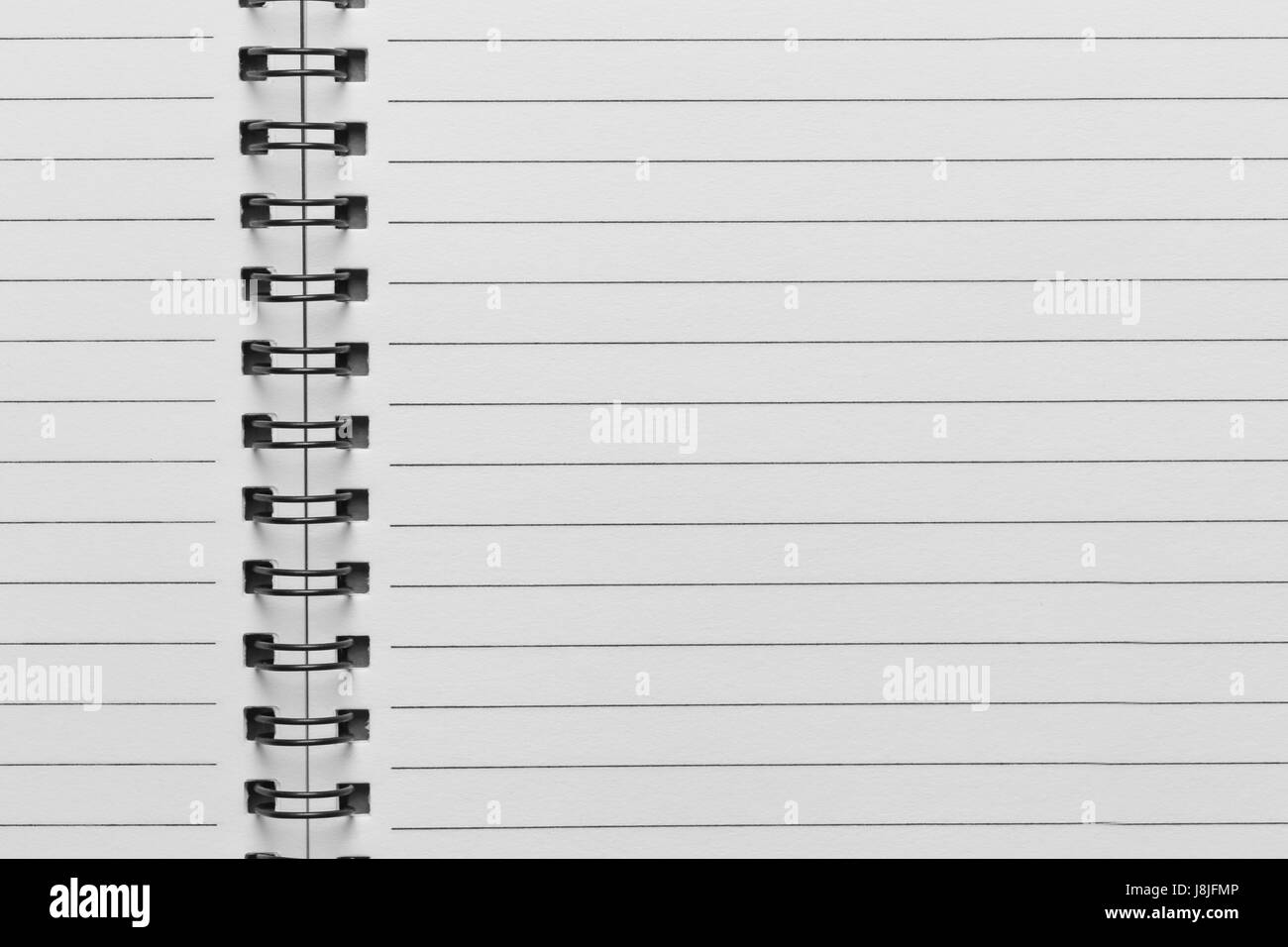 Superficie della carta Notebook e la linea per il design di istruzione dello sfondo. Foto Stock