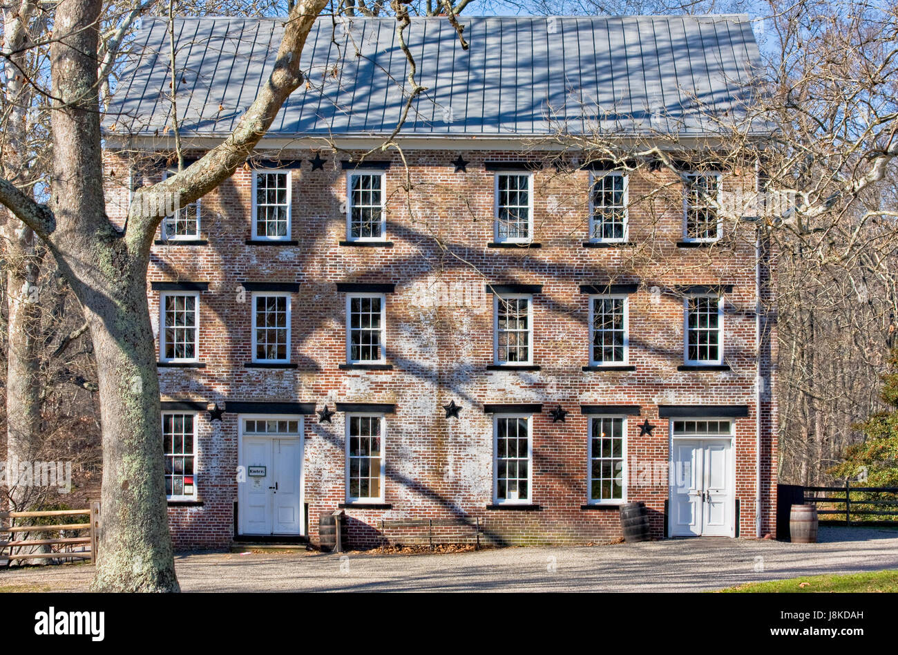 Edifici, stile di costruzione, architettura, stile architettonico coloniale, Foto Stock