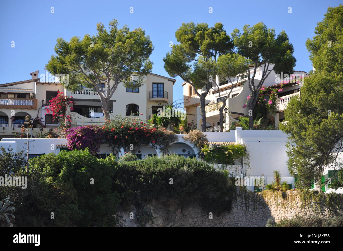 Casa, costruendo, Mallorca, Spagna, acqua, mediterraneo, acqua salata, mare oceano, Foto Stock