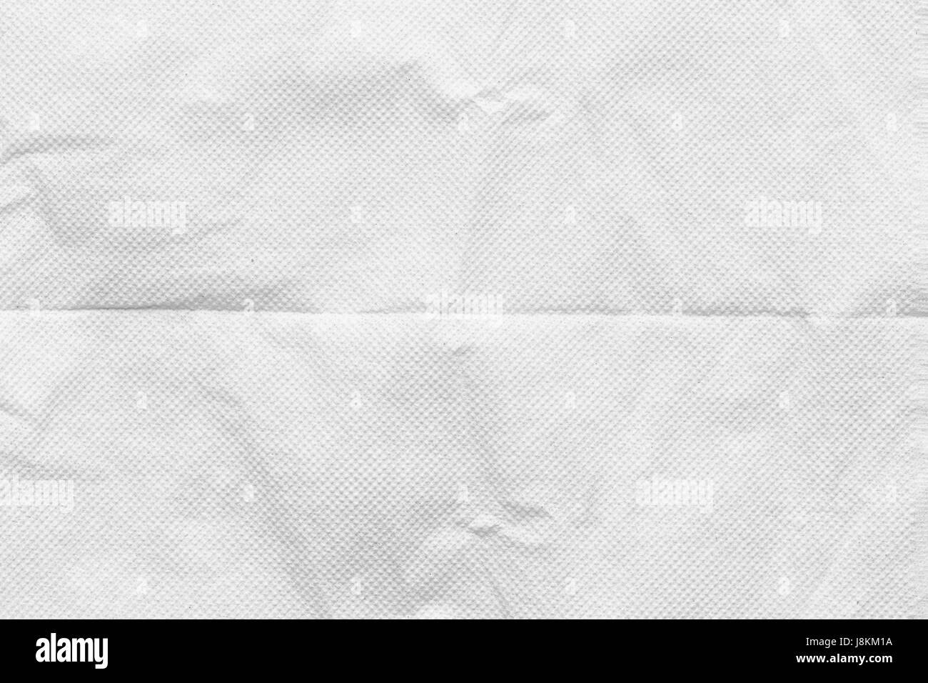 Tessuto bianco di superficie per la progettazione di sfondo di texture. Foto Stock