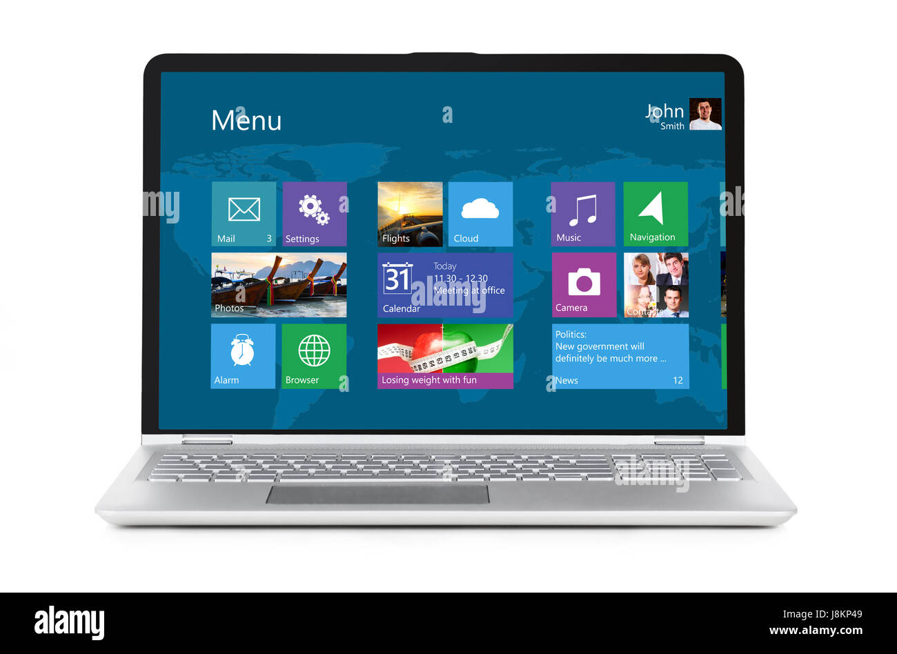 Convertibile per computer portatile con sistema operativo Foto Stock