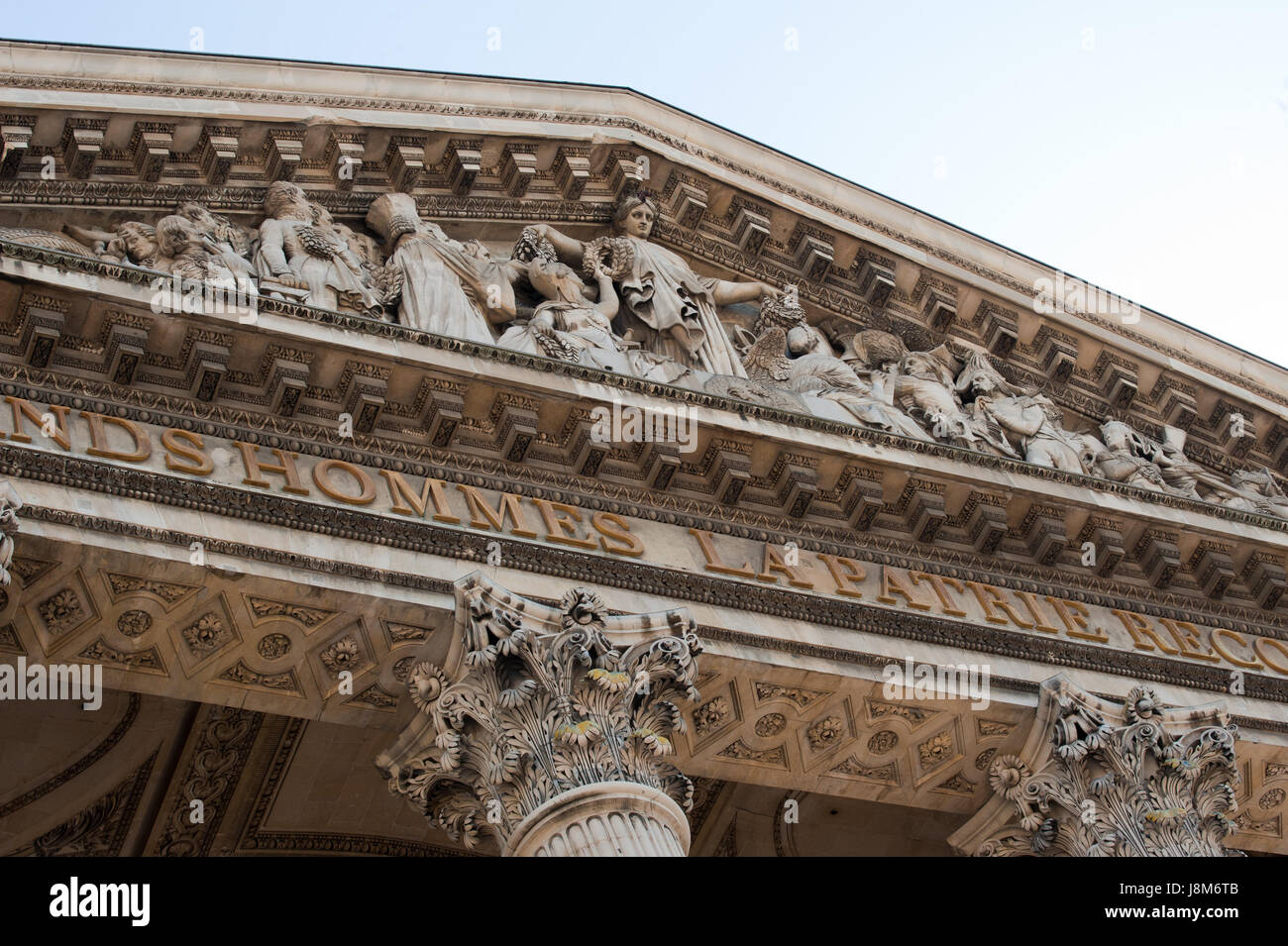 Blu, viaggi, chiesa, monumento, a cupola, colonne, attrazione, Europa, Parigi, Foto Stock