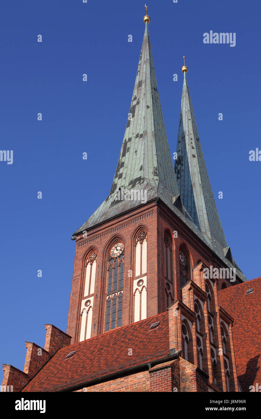 St. Nicholas Chiesa a Berlino Foto Stock