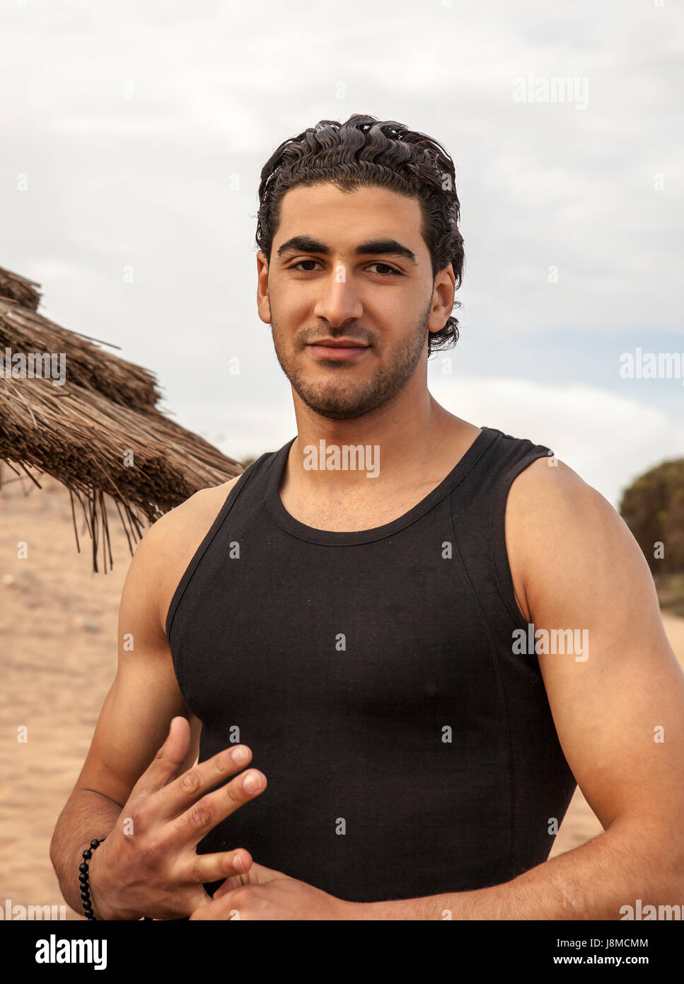 Ritratto di uomo arabo Foto Stock