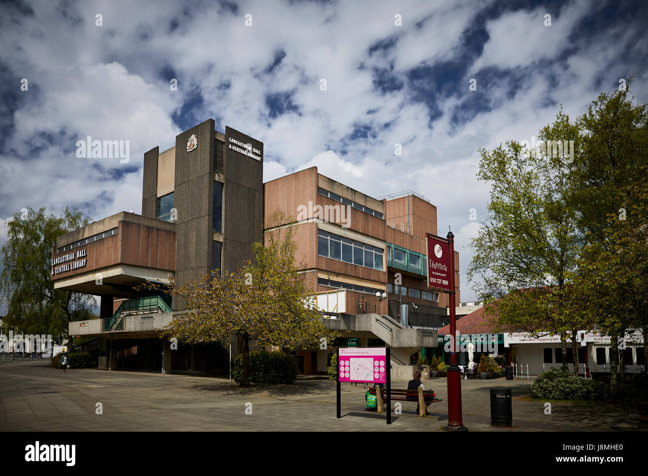 Swinton la biblioteca e la sala Lancastrian un edificio modernista in , Salford, Manchester, Foto Stock
