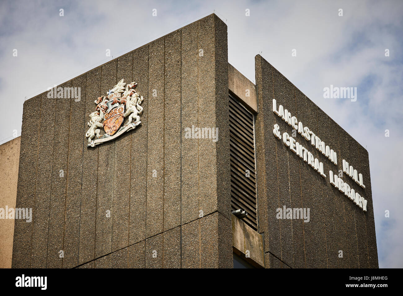 Swinton la biblioteca e la sala Lancastrian un edificio modernista in , Salford, Manchester, Foto Stock