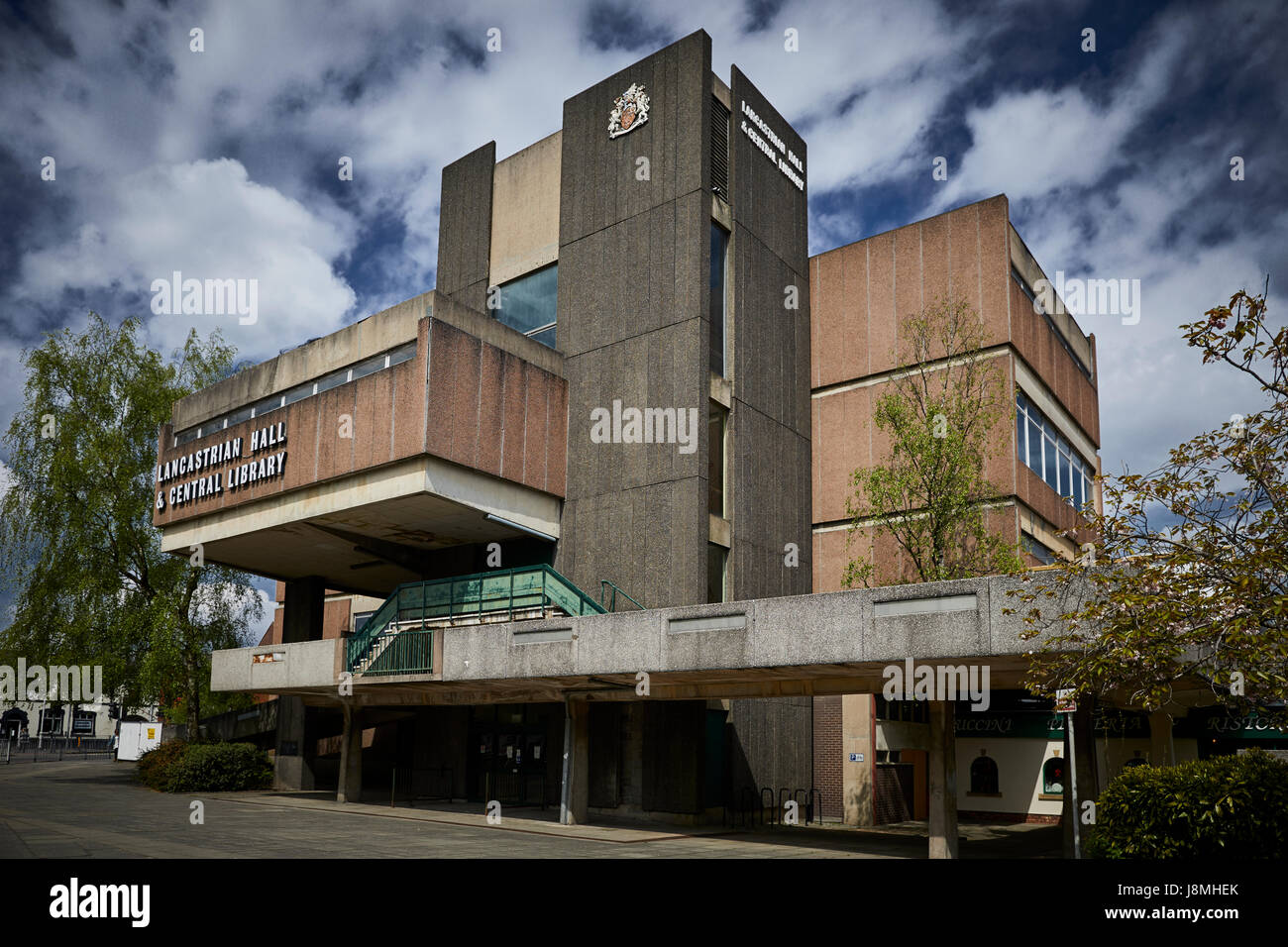 Swinton la biblioteca e la sala Lancastrian un edificio modernista in , Salford, Manchester, Foto Stock