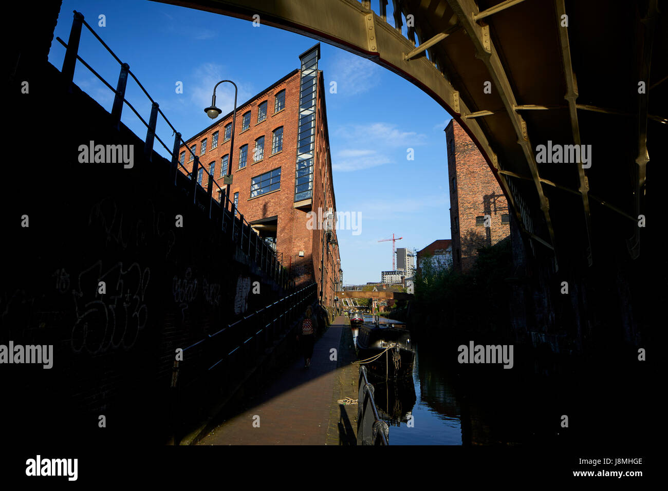Eastgate mulino di sviluppo Castlefield in Rochdale Canal, Gtr Manchester, UK. Foto Stock