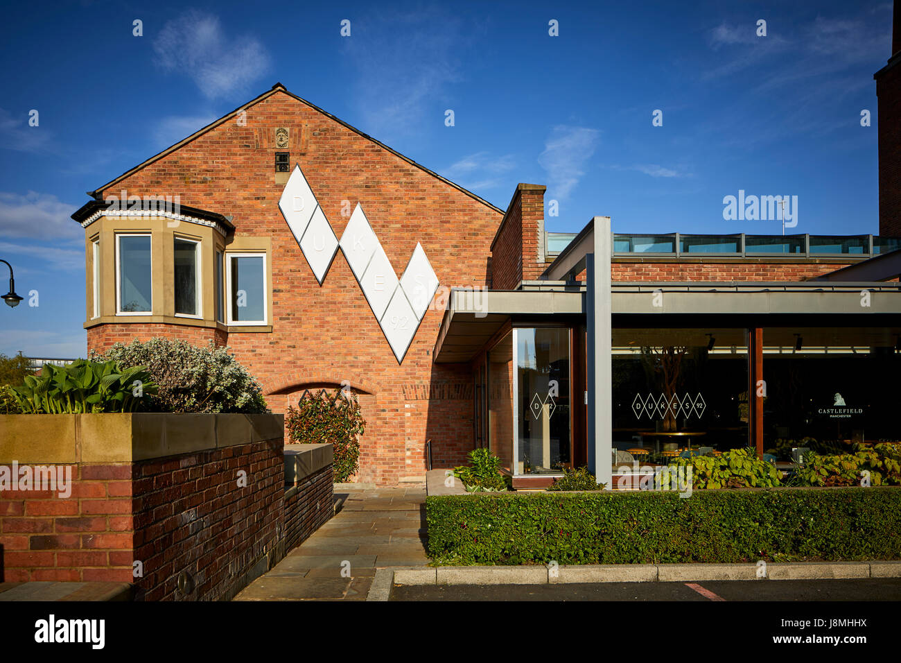 Duchi 92 landmark pub di Castlefield denominata dopo il blocco su Rochdale Canal, Gtr Manchester, UK. Foto Stock