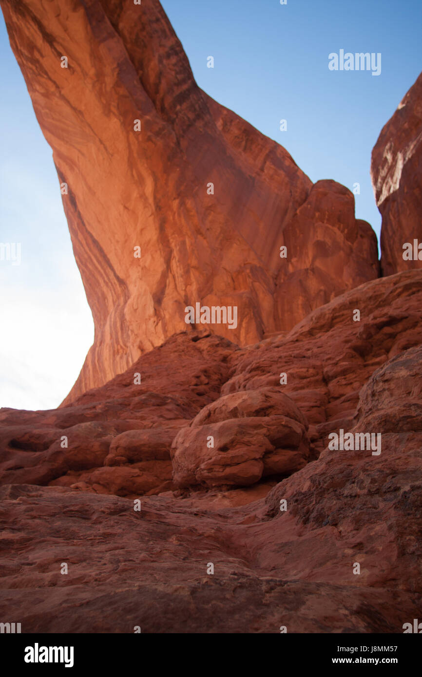 Parco Nazionale di Arches Rock Formazione Foto Stock