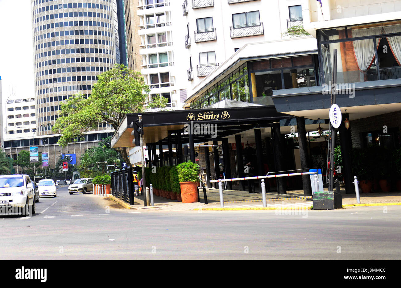 La Stanley hotel a Nairobi dal centro città. Foto Stock