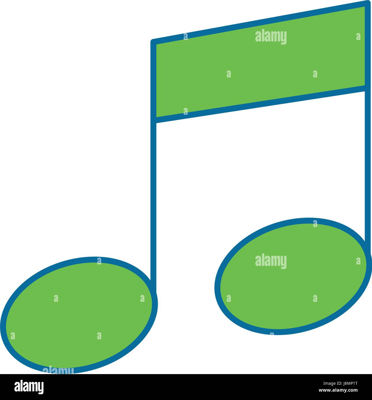 Nota musicale di tono Illustrazione Vettoriale