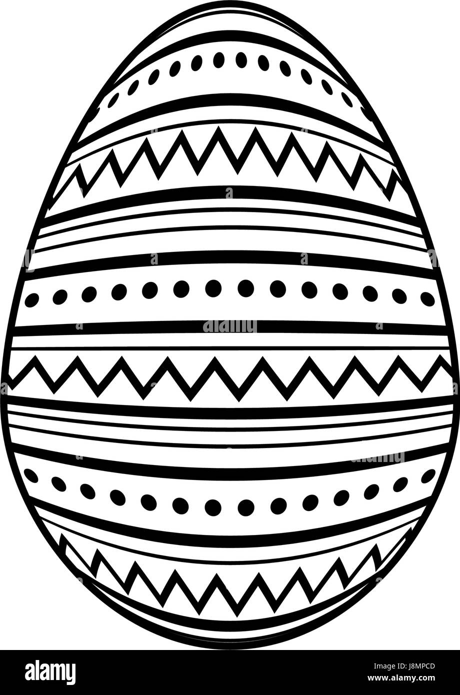 Uovo di cioccolato di pasqua Illustrazione Vettoriale