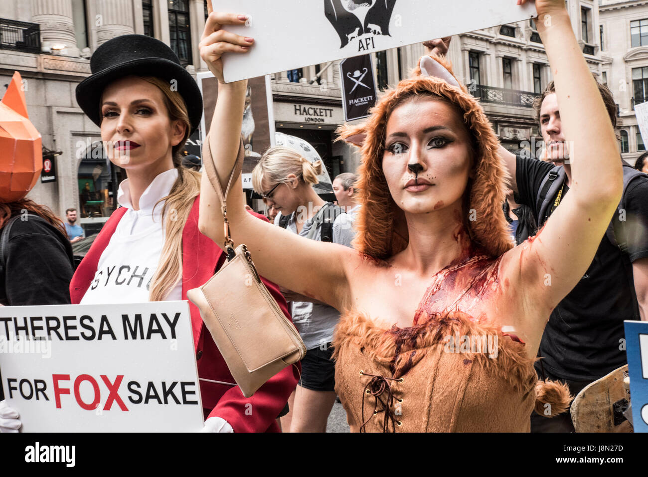 Anti-Fox-caccia marzo, 29 maggio 2017, Londra - Credit: Anja Riedmann/Alamy Live News Foto Stock