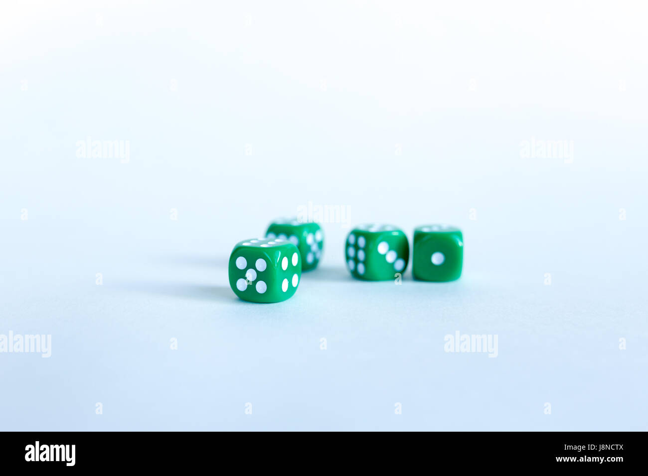 Dices verde Foto Stock