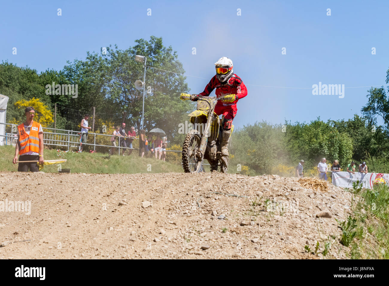 Motocross Kleinhau - 1a scaldare le donne DAM Meisterschaft - 27 Maggio 2017 - Kleinhau, Hürtgen della Renania settentrionale-Vestfalia, NRW, Germania, Europa Foto Stock