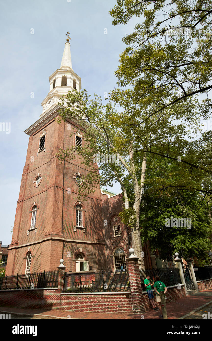 La Chiesa di Cristo le nazioni la chiesa vecchia Philadelphia STATI UNITI D'AMERICA Foto Stock