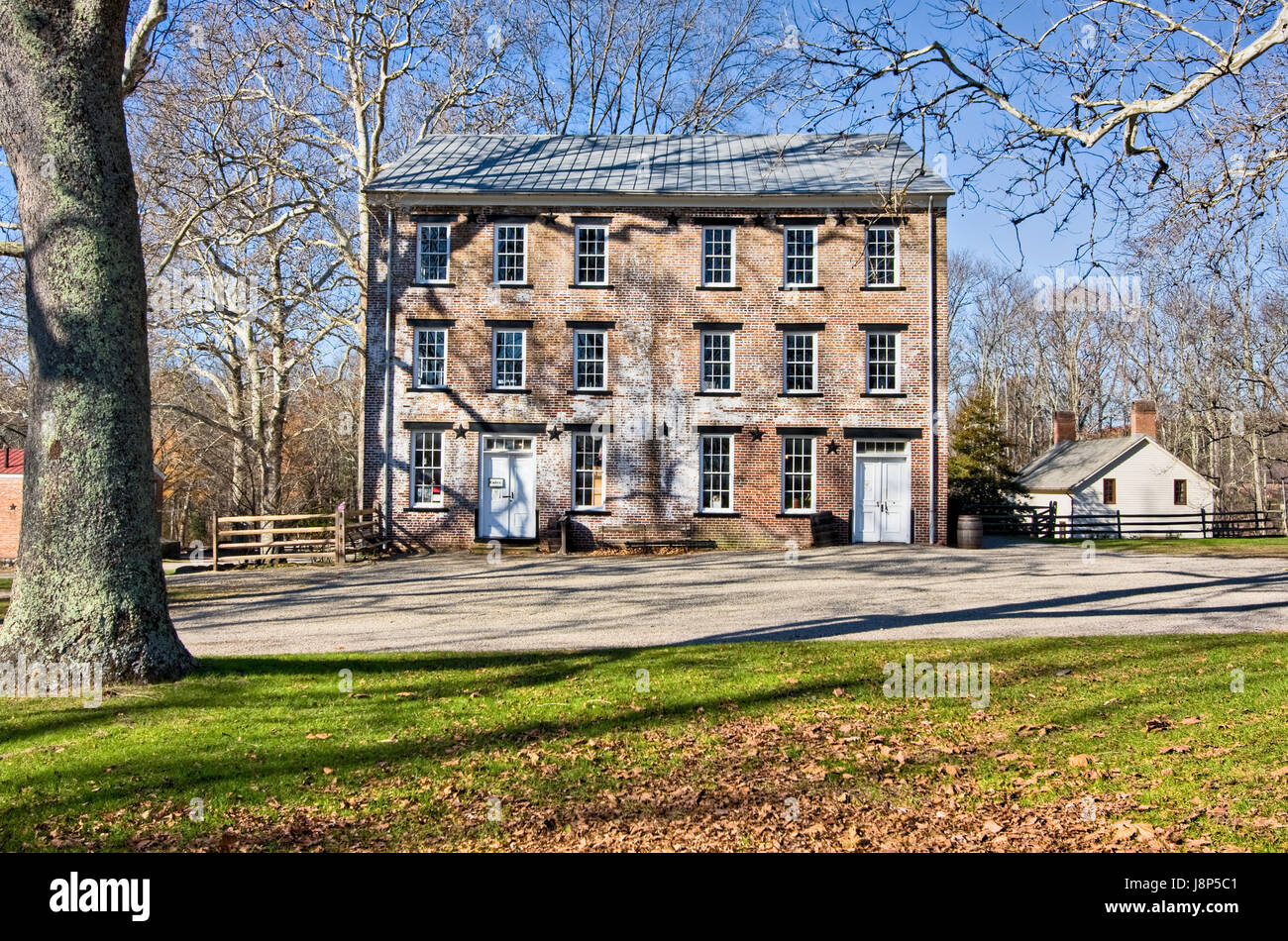 Gli edifici in mattoni, stile di costruzione, architettura, stile architettonico, Foto Stock