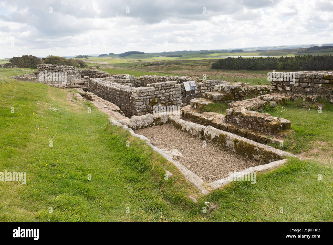 Il Roaming Housesteads Fort Foto Stock