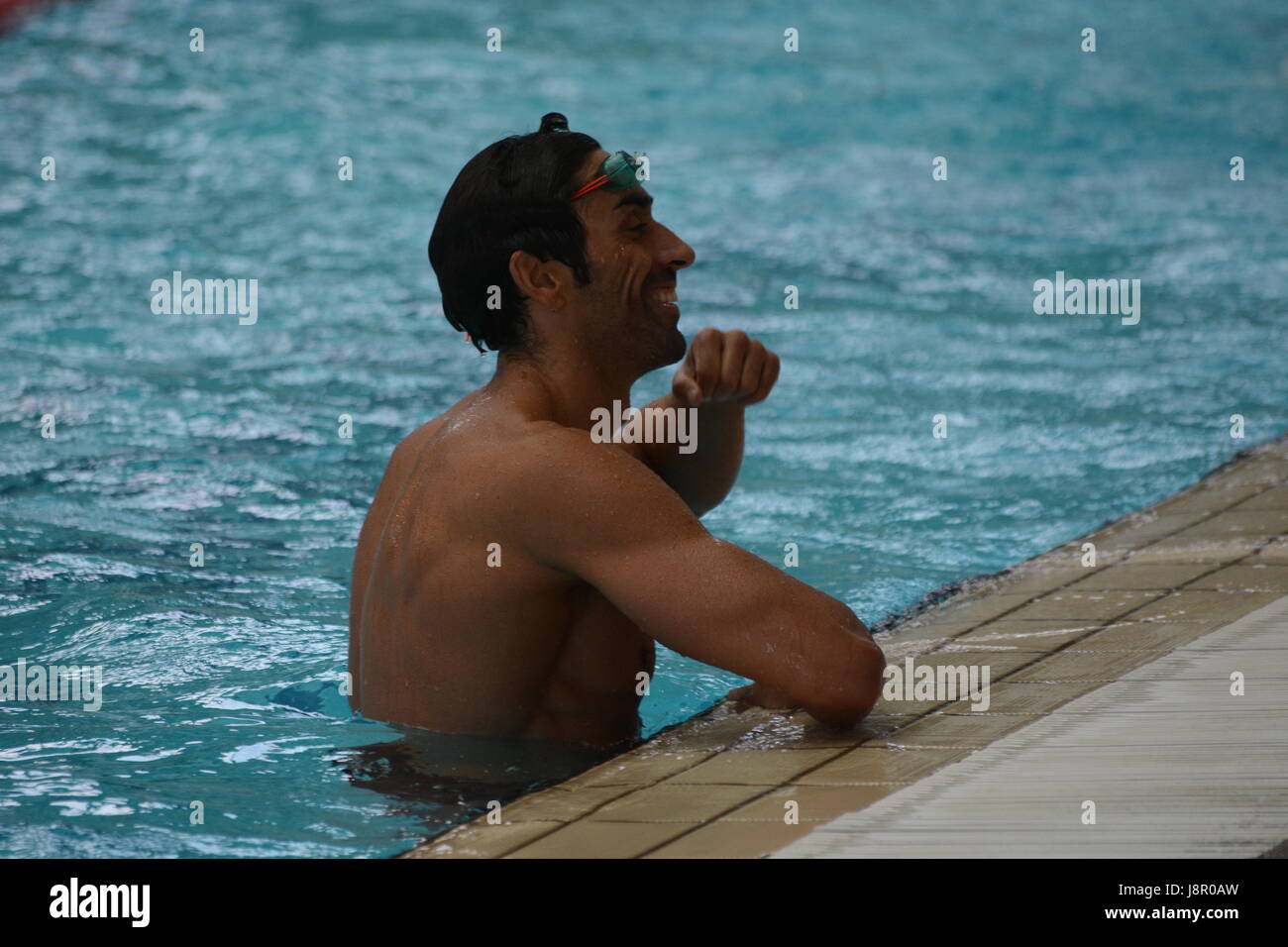 Napoli, Italia. 28rd, 2017. Filippo Magnini d'Italia durante il 2017 Grand Prix Napoli dalla piscina Felice Scandone di Napoli,l'Italia. Foto Stock