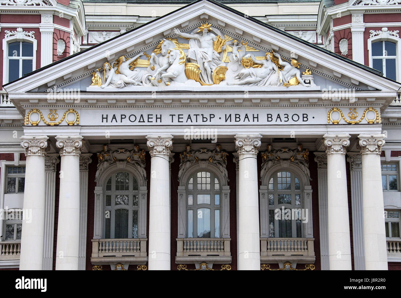 Teatro Nazionale Ivan Vazov a Sofia in Bulgaria Foto Stock