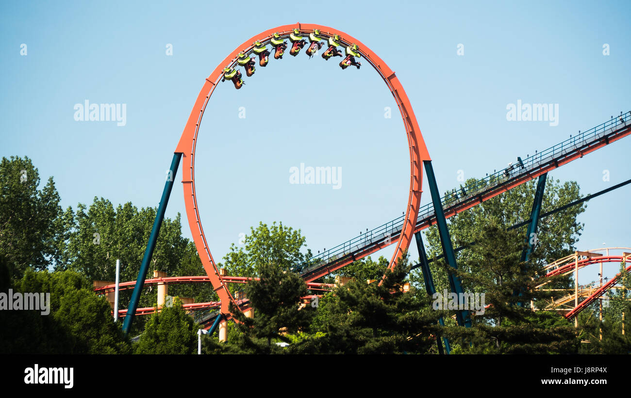 Cedar Point Ride Foto Stock