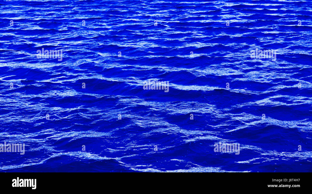 Blu, liquido, wave, superficie, ondulazione, acqua salata, mare oceano, acqua, fluido, Foto Stock