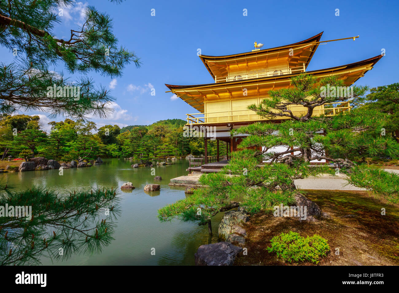 Rokuon-ji il Padiglione Dorato Foto Stock