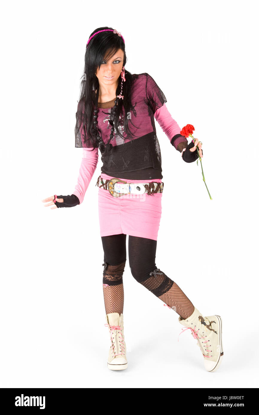 Bella, beauteously, Nizza, cultura, moda, fiori, piante, marrone, marrone, Foto Stock