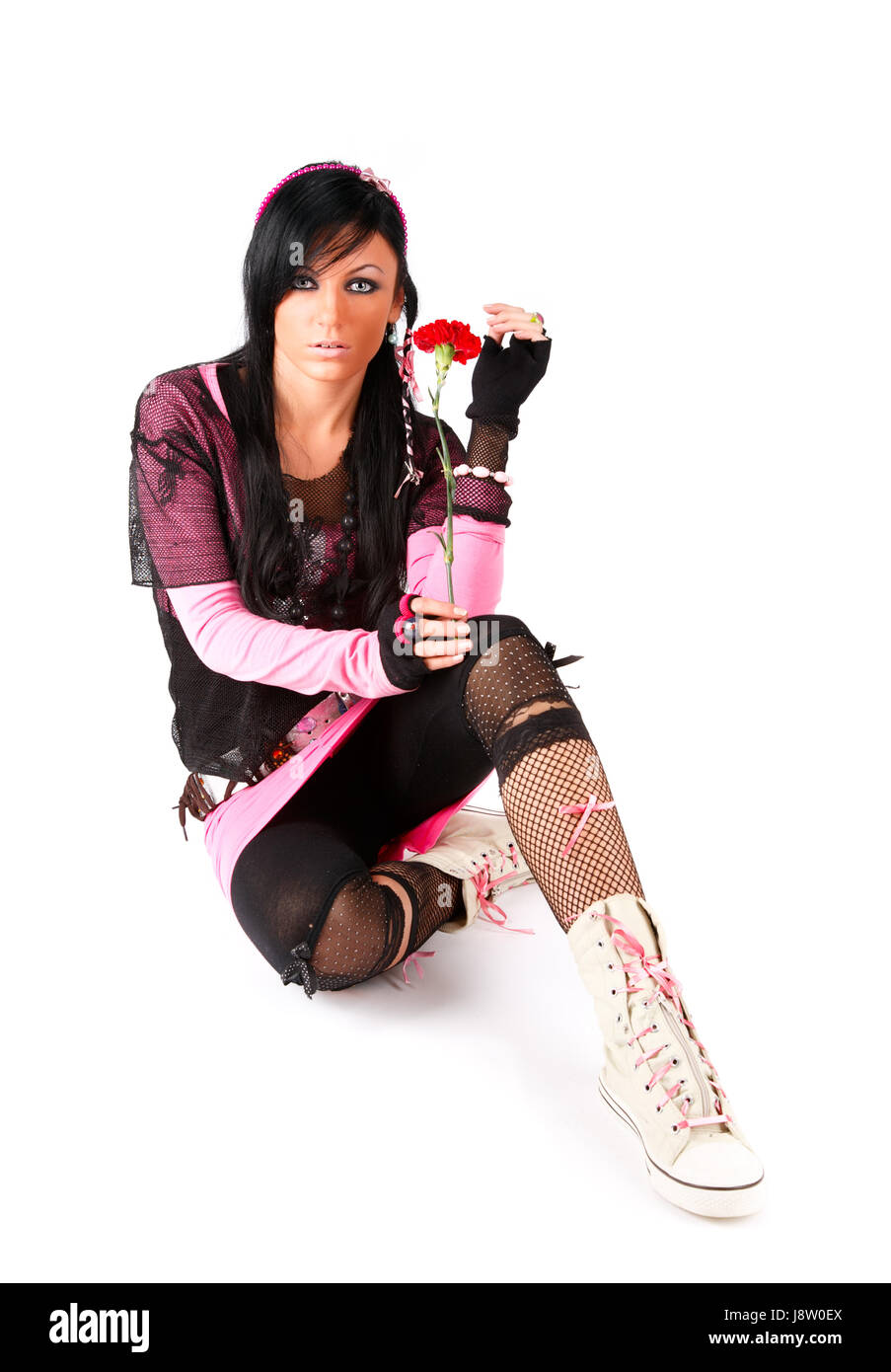 Bella, beauteously, Nizza, cultura, moda, marrone, marrone, brunette, Foto Stock