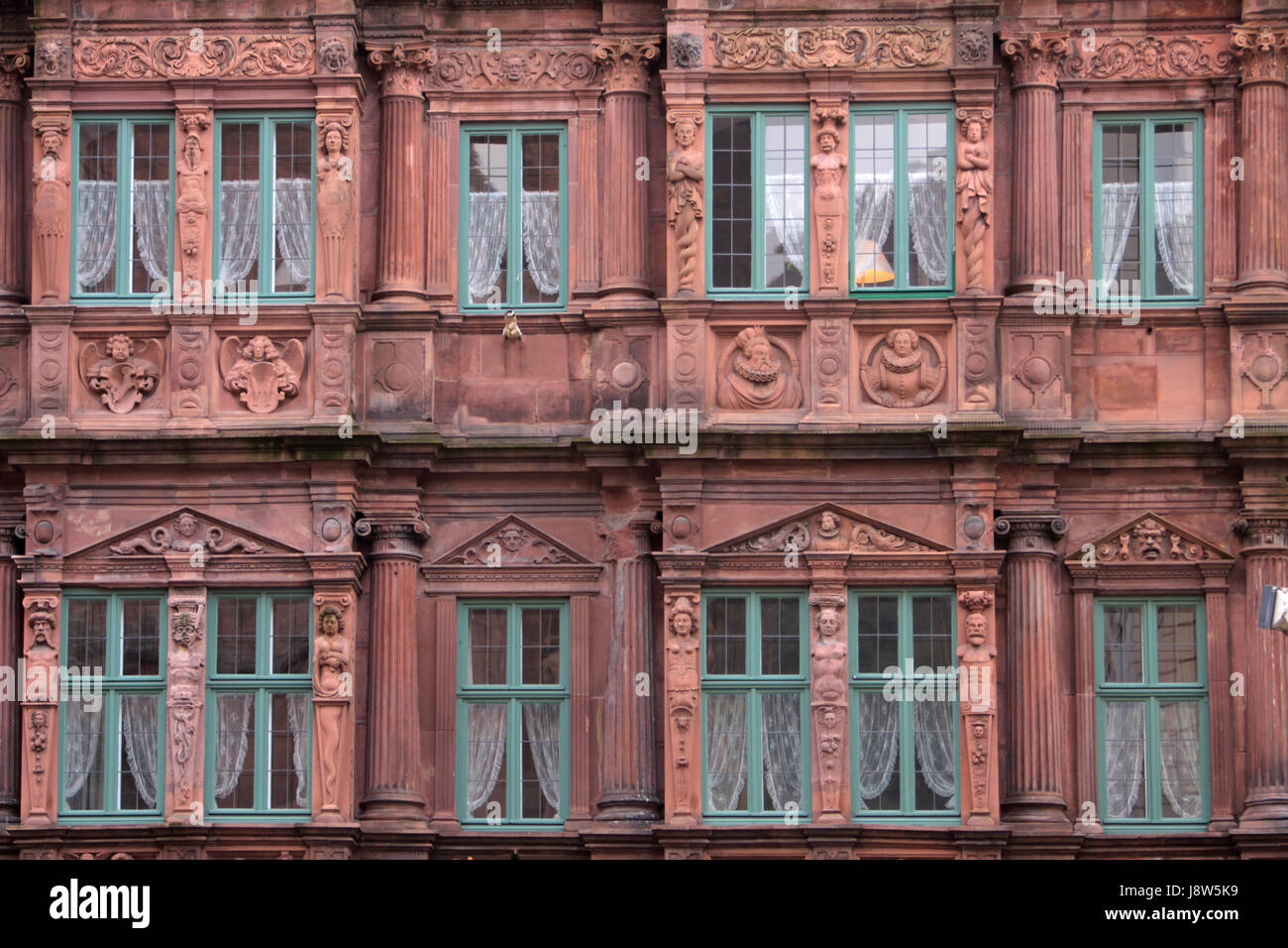 Facciata di una casa storica Foto Stock