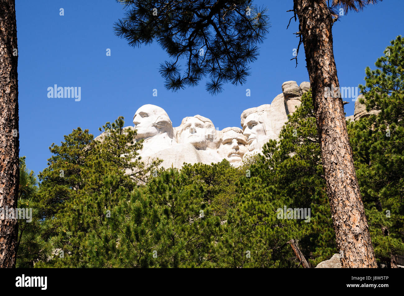 Mount Rushmore National Memorial, Black Hills, Keystone, Dakota del Sud, STATI UNITI D'AMERICA Foto Stock