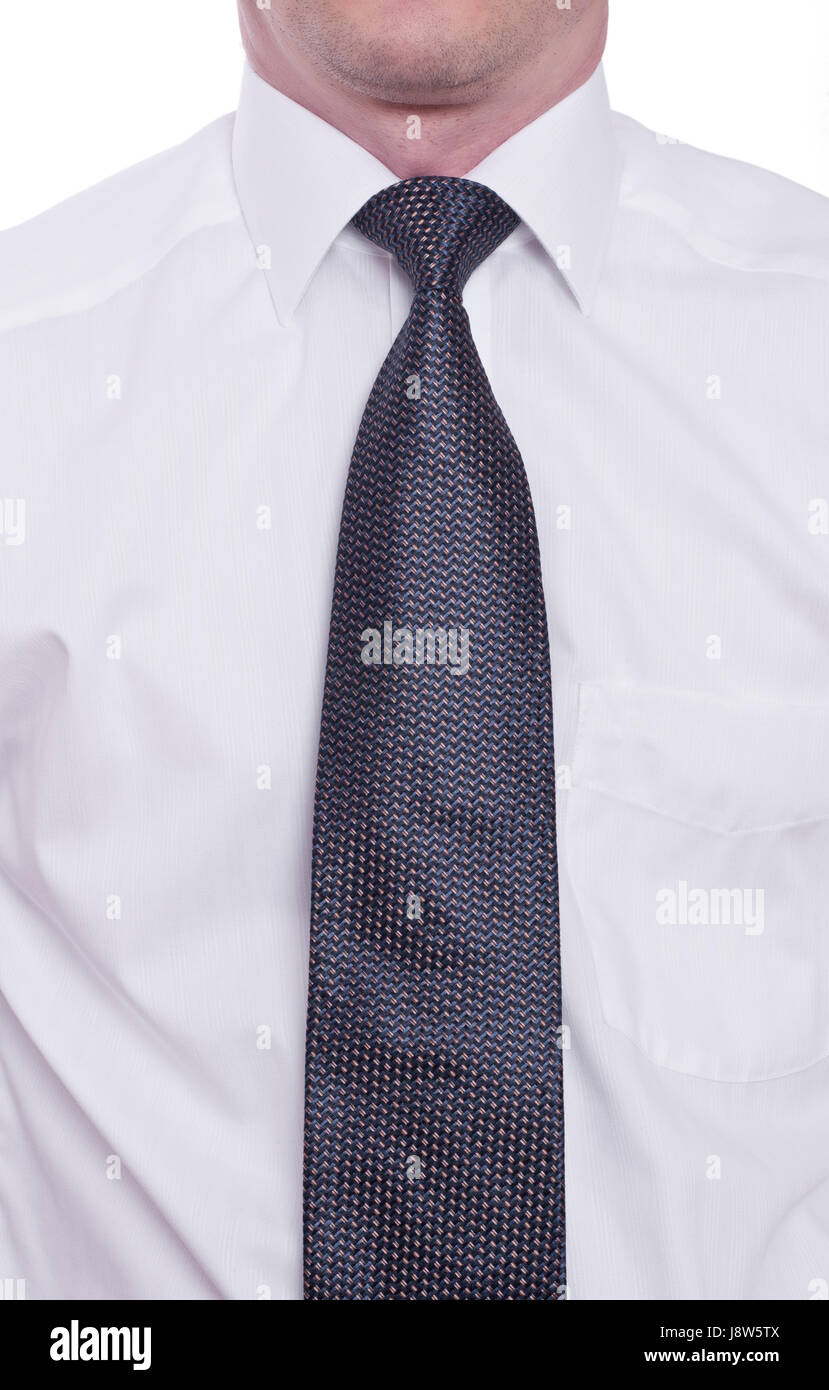 Mano, mani, legano, cravatta, Maglietta uomo, nodo, ufficio, umana, essere umano, Foto Stock