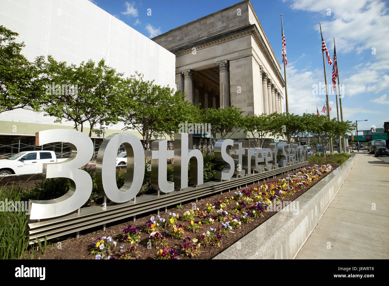 Setti 30th street stazione ferroviaria Philadelphia STATI UNITI D'AMERICA Foto Stock