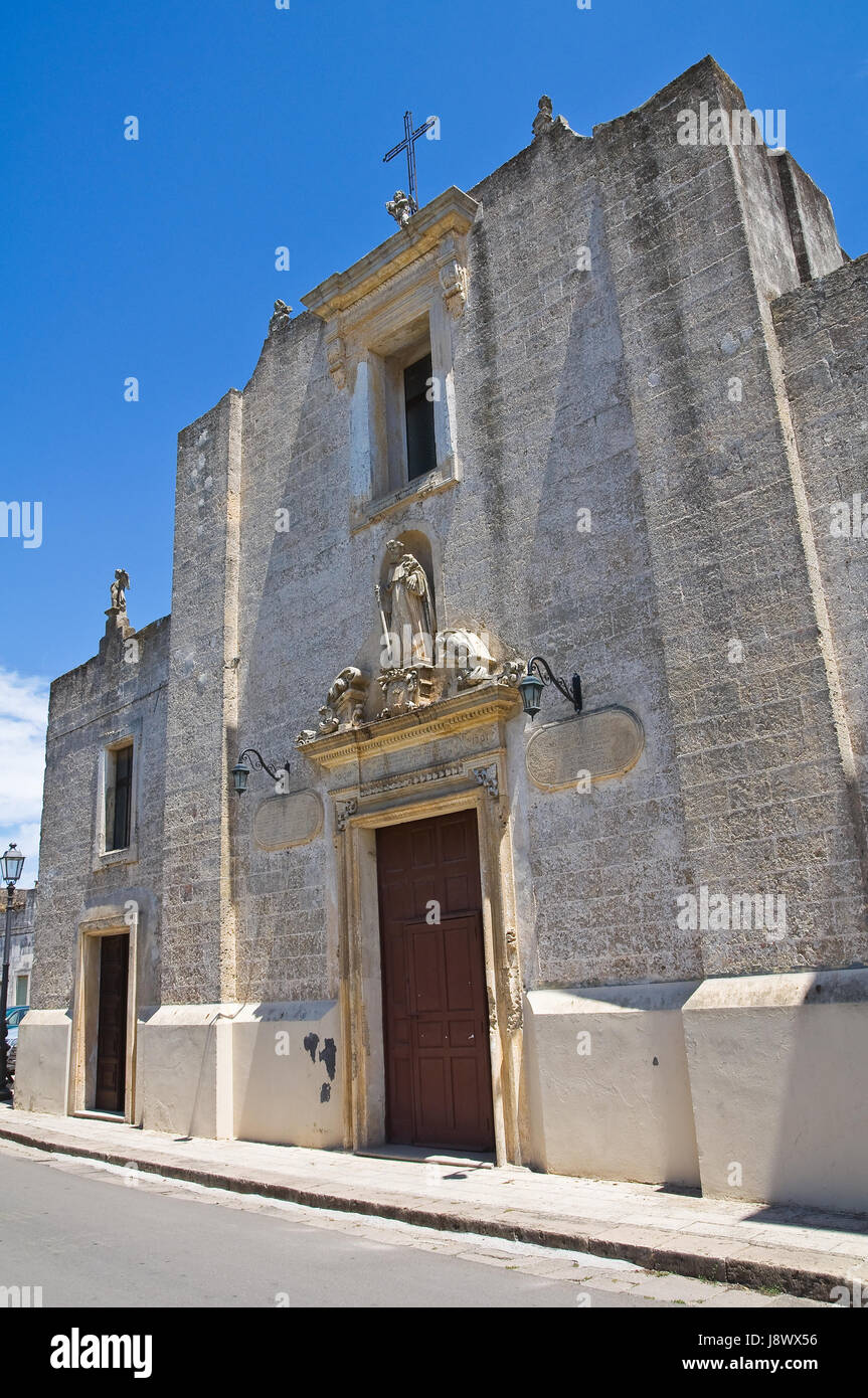 Chiesa di Antonio. Specchia. La Puglia. L'Italia. Foto Stock