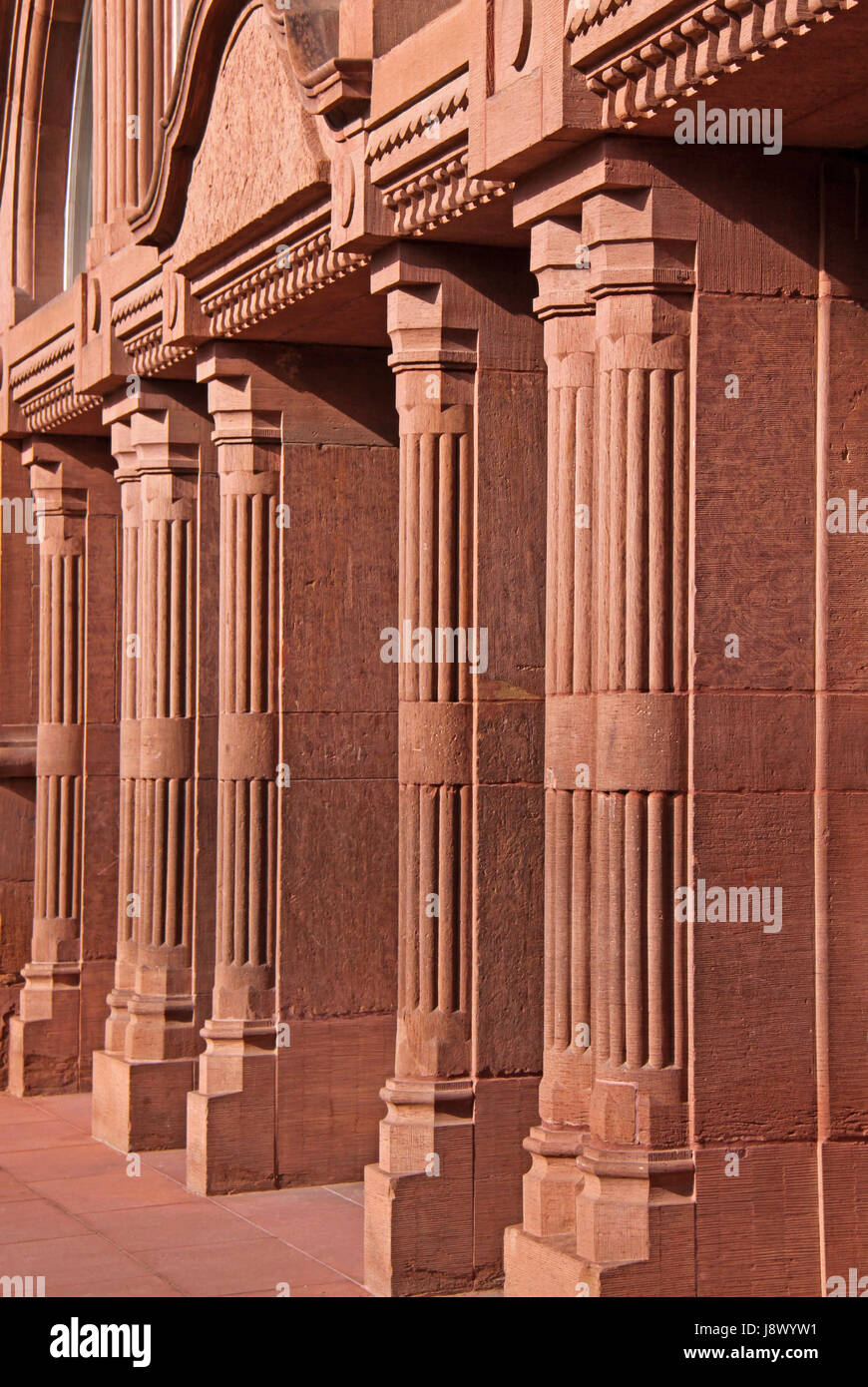 Colonne, festival Hall, montante, jugendstil, hall, colonne in pietra arenaria, Foto Stock