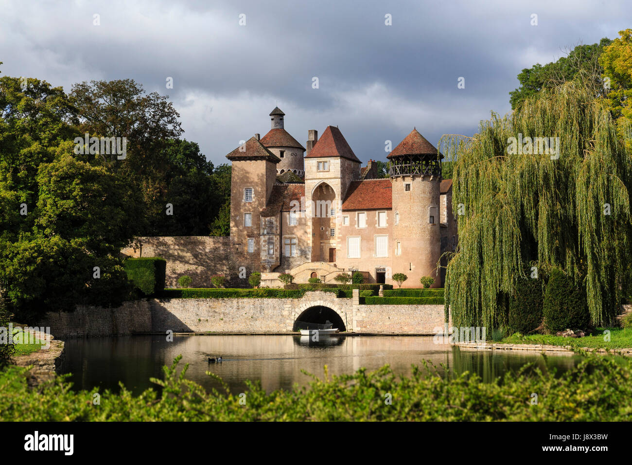 Francia, Saone et Loire, Sercy, castello di Sercy Foto Stock