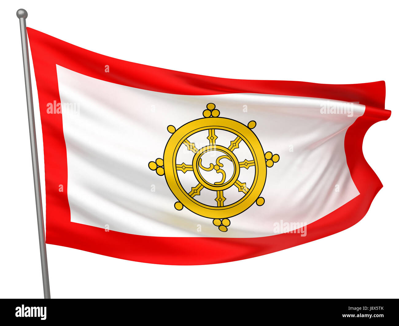 Isolato, simbolico, colore, emblema, illustrazione, Bandiera, Banner, nazionale, Foto Stock