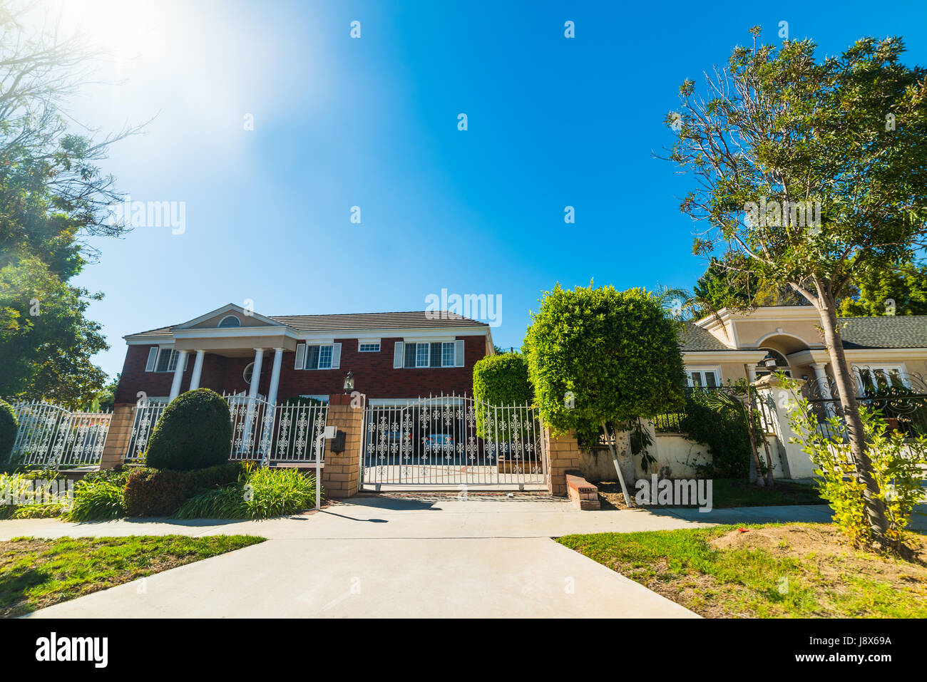 Belle case in California del sud Foto Stock
