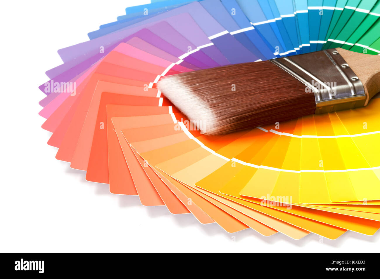 Colore, pennello, vernice, scelta, i colori, il pennello, spazzolatura, selezione Foto Stock