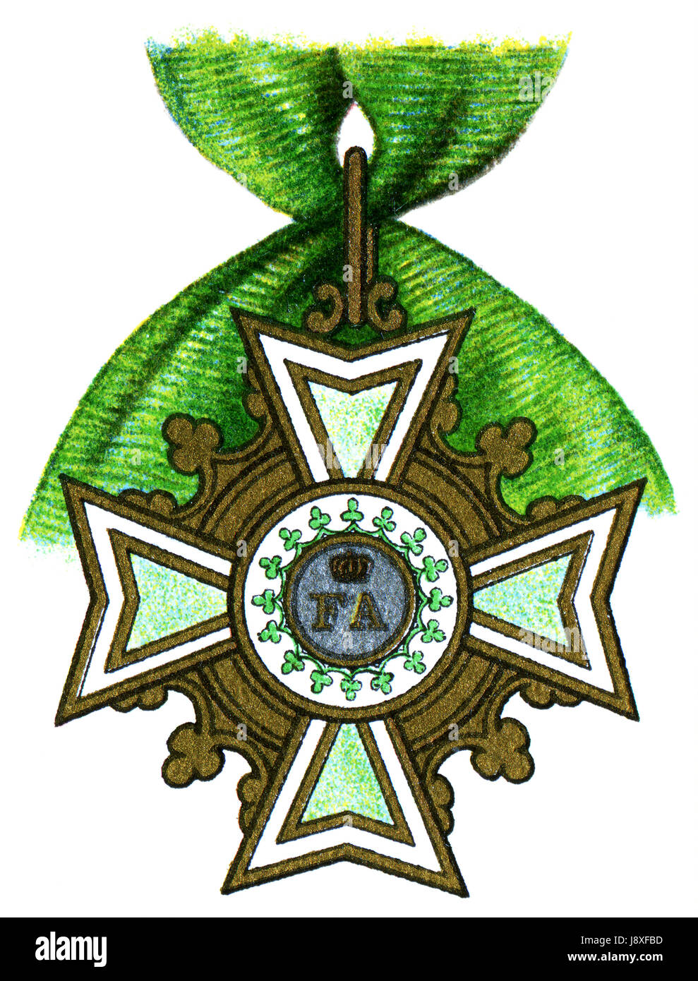 La Sassonia, dinastia, regno, royal crown, ordine, emblema, vintage, Germania, tedesco Foto Stock