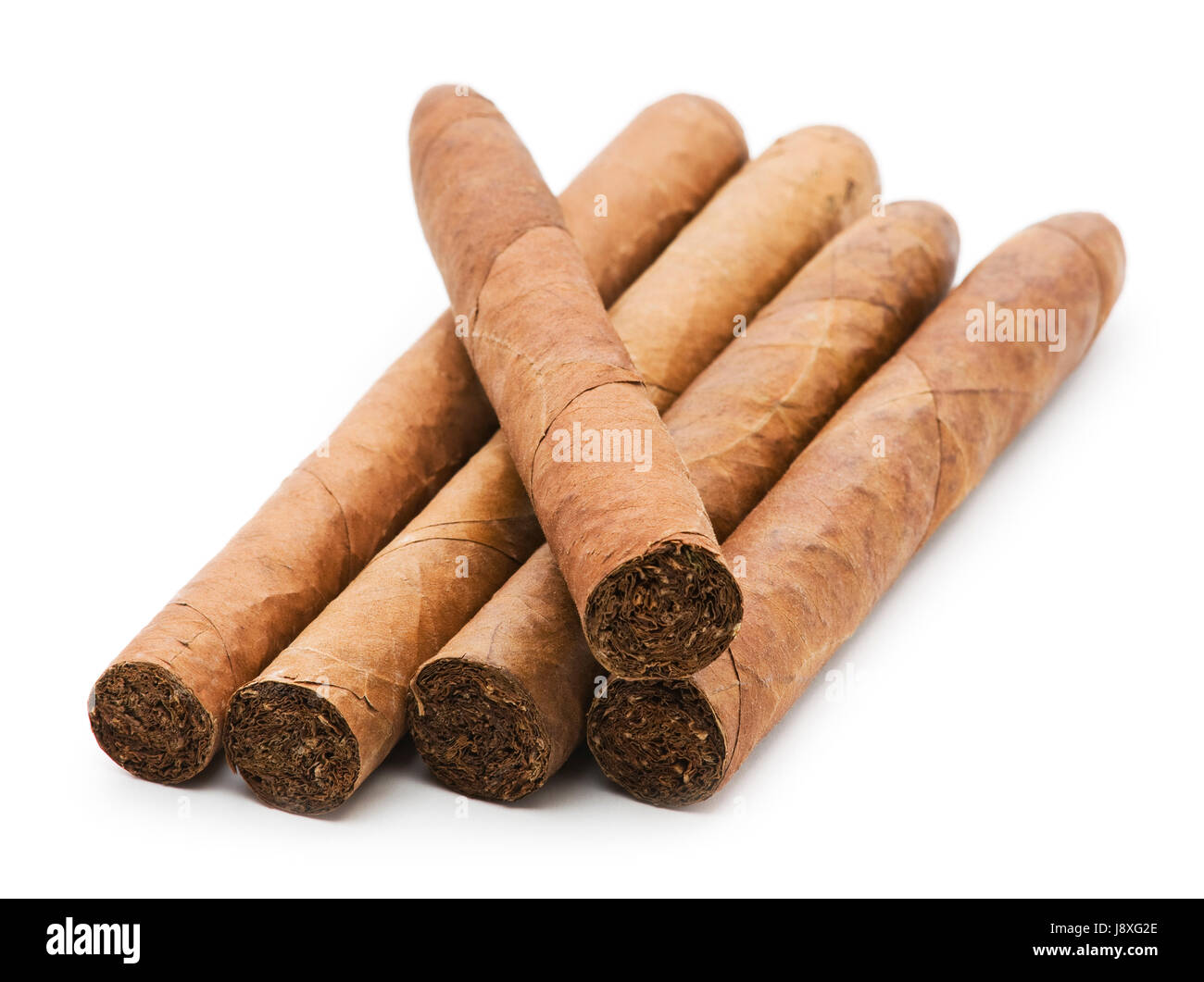 Il tabacco, cubana, sigari fumatore, soffio, fumo, a fumare il sigaro,  macro close-up Foto stock - Alamy