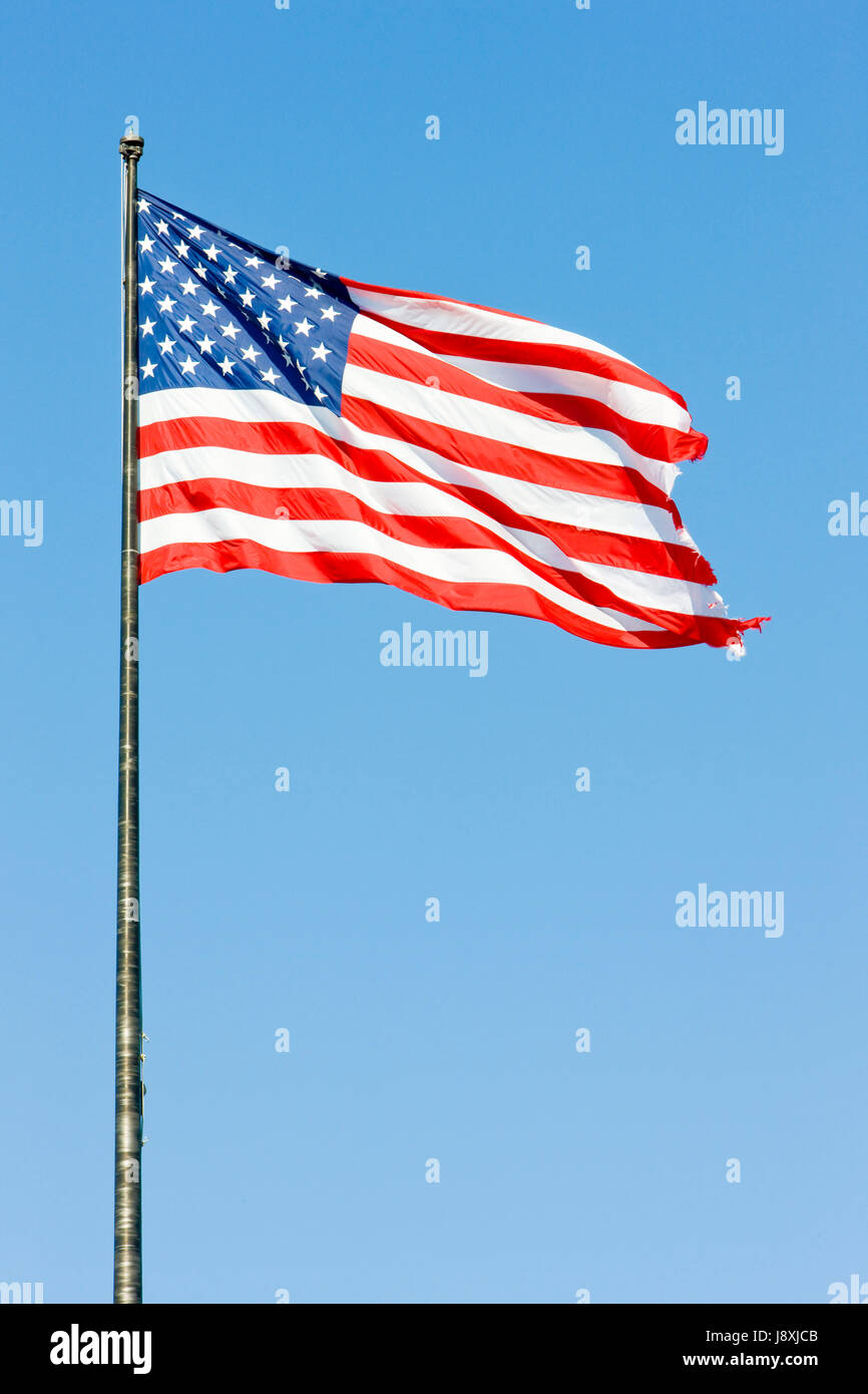 Oggetto, Stati Uniti d'America, bandiera, oggetto, oggetti, viaggi, colonne, USA, America, all'aperto, Foto Stock