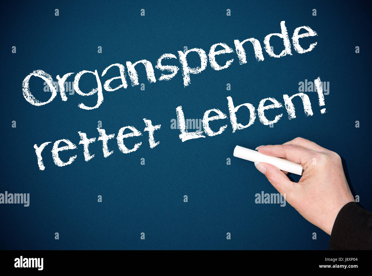 La donazione di organi salva la vita! Foto Stock